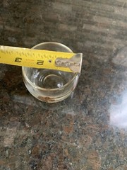 Vtg Gold Four Leaf Clover Glass Old Fashioned MCM Gold Rim Candle St Patrick