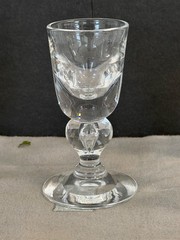 1940’s Steuben 7877 Teardrop Baluster Stem 3 3/4″ Cordial George Thompson