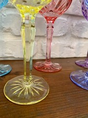 Waterford Marquis Pastel 8.5” Large Glasses Stemware Gorgeous Golblet