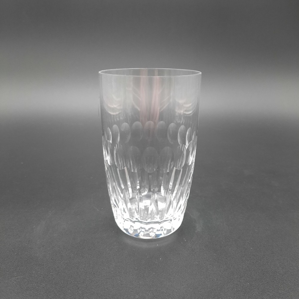 Elegant Clear Crystal Tumbler Glass With Faceted Design