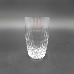 Elegant Clear Crystal Tumbler Glass With Faceted Design