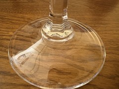 CRISTAL D’ARQUES-DURAND Two «Altesse» Wine Glasses~MINT~6 1/2″ Tall 6 oz.