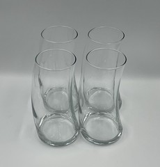 Libbey Bravura 16 Oz. Clear Glass Cooler High Ball Drink Glasses Set of 4