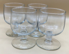 LIBBEY » FORUM » PATTERN BRANDY – SQUARE FACETED COLUMN STEM – COMPLETE SET of 4