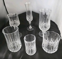 Cristal d’Arques Longchamp France. Lead Crystal Drinkware. You Choose Pieces.