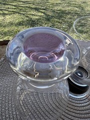 3 Pc Czech Bohemia Crystal Colored Thick Base Wine/Water Goblets 12 Oz ￼3 Colors