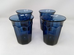 Set of 4 Noritake Provincial Colonial Blue 4 5/8″ Flared Top Tumblers