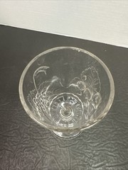 EAPG Dalzell Glass Clear Strawberry & Currant Goblet 1800s Pattern Glass 6-1/4”