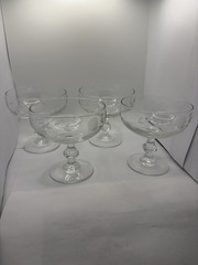 Princess House Heritage Crystal dessert Glasses Set Of 4