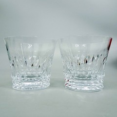 Baccarat Year Tumbler 2021 Crystal Rock Glass Tiara Set of 2 Pair Japan NEW