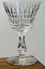 2 Vintage Tiffin Franciscan Waterford Cut Champagne/Tall Sherbet Glasses