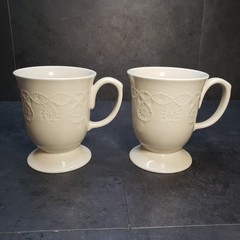 The Pioneer Woman Cowgirl Lace Mug in Linen