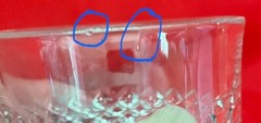 Vtg English Hobnail 7oz Glass Juice Tumblers Westmoreland Set of 6