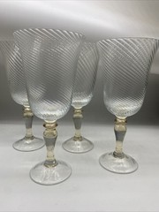 Mikasa Imperial Gold 10oz Crystal Goblets (Set Of 4) – Elegant , Gorgeous!
