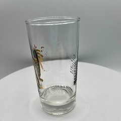 Anchor Hocking PISCES SCORPIO ZODIAC GLASS Black and Gold 22k GOLD LOT OF 3
