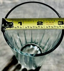 VTG. Classic Crisa CQ15 Vertical Cut 12oz. Ribbed Band 5.5” Flat Tumbler
