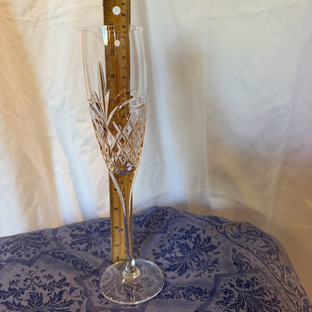 Waterford Colleen Tall Champagne Flute — Crystal • Made in Ireland • New No Box