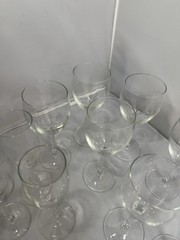 Cristal D’arques Durand Clear Angelique Twist Stem Water Wine Goblets 12 Piece.