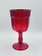 Mosser Ruby ARLINGTON Water Goblet Stem Glass 7″