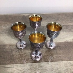 Vintage Cordial / Brandy Goblets -3.5″ Tall-2″ Diameter – Set of 4