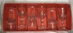 SET Of 6 Cristal D’Arques Longchamp Water Goblet Wine Glass 5 3/4 Oz 17cl