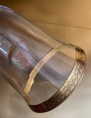 Tiffin – Minton Gold Band Goblet ,W/Optics Laurel PC -766-2! 6 7/8 Ht..”!!