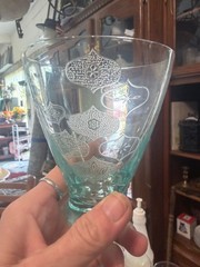 5 Fostoria Kismet Flat Tumbler 12oz Beverage glasses 4-1/2″ Vintage One Glass