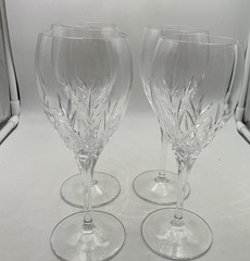 Cristal D’Arques Durand Orion 11 Oz WATER GOBLETS – SET Of 4 In Box