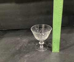Edinburgh Crystal Criss-Cross Cut Cordial Sherbet Dessert Glasses Set Of 2