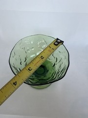 3 Morgantown Seneca Glass Driftwood Modern Avocado Green Sorbet Sherbet T8