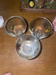 Libbey Treasure Island Cordial Glasses 4 3/4» Vintage Gold Rim Set of 3