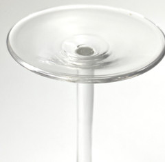 Two Pretty Swirled Bowl 3oz Cordials 6 3/4″ Tall