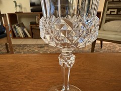 4 Beautiful Cristal D’Arques Wine Glasses Goblets «VALENCAY» France