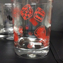 3 Poker Vintage Hazel Atlas Whiskey Glasses. ’60s. Mid-Century, 4.25 Inches