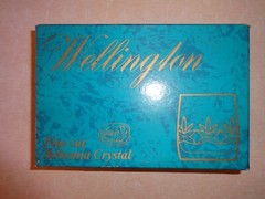 Vintage Bohemia Set of 6 Crystal Tumblers 140ml Wellington Czechoslovakia Boxed