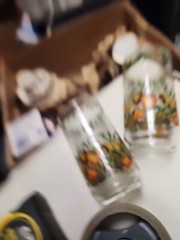 Set of 2 Vtg Libbey Corning Ware Corelle Centura Spice of Life Glass Tumblers