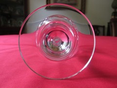Set 4 Vintage Bohemia Crystal Czech BOC60 Cut Floral Water Wine Goblets 7 3/4″