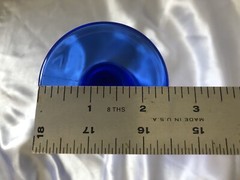 1 L.E. Smith Co. Cobalt Blue Mt. Pleasant Footed Glass Tumbler/Vase Glass Ware