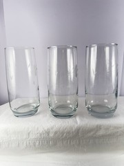 Princess House HERITAGE 22 oz 7″ Tumblers Coolers Vintage Set of 3 ~ #462 Floral