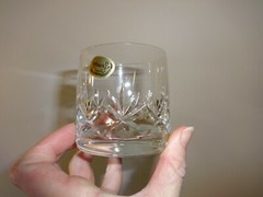 Vintage Bohemia Set of 6 Crystal Tumblers 140ml Wellington Czechoslovakia Boxed