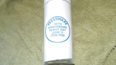 CORNING GLASS WORKS PRESSWARE ANNIVERSARY GLASS 1968 FREE USA SHIPPING