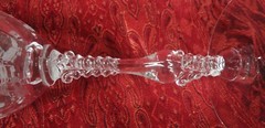 CAMBRIDGE GLASS plate etched ROSEPOINT 8 3/8″ WATER GOBLET (1 of 6)
