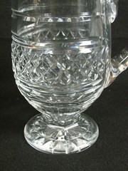 Waterford Crystal Castletown 24 oz Footed Cut Handle Pitcher 7 3/4″ h