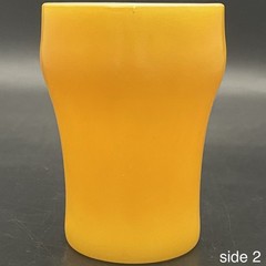 Fire King by Anchor Hocking Yellow Milk Glass Soda Mug c1950s Made in USA 8oz