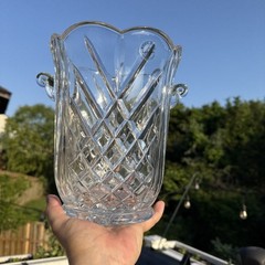 24% Lead Crystal Wine /Champagne Cooler by Imperial Crystal – Made in Slovakia