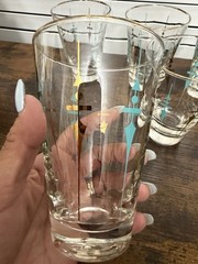 Libbey Mid-Century Staccato Glasses Set of 5