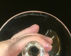Vintage Val St Lambert Riviera Water Goblet 6 1/8″ Signed Discontinued