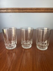 KIG Indonesia Clear 8 Oz Glass Tumblers Water Juice Glasses Set of 3