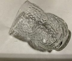 Libbey Vintage Owl Shaped Tumbler Glass 1970s Clear Glass 4.5 Inch EUC 10oz