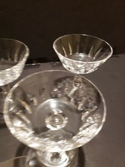 (6) Sherbet Champagne Glasses 4-1/2″ Crystal Van Dijck Royal Leerdam Netherlands